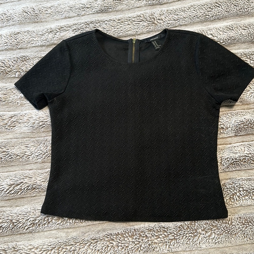 Forever 21 Black Crop Top